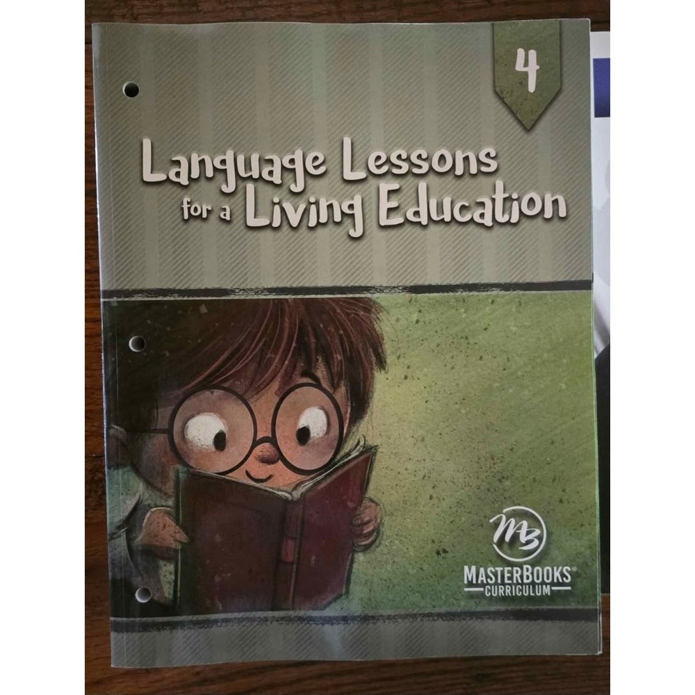 Master Books Language Lessons for a Living Education Level 4 Homeschool Workbook